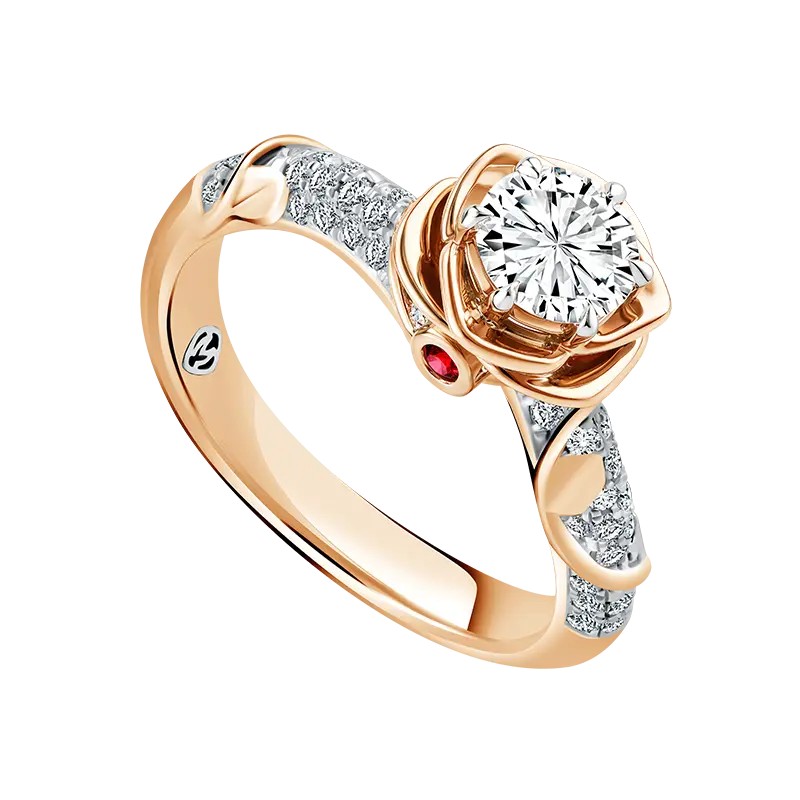 Koleksi Cincin Tunangan Elegan Brilliant Rose MONDIAL