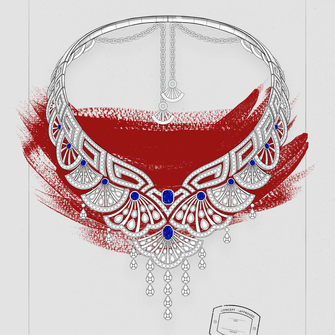 Berbagai Bentuk Diamond Berpadu Dalam Satu Necklace MONDIAL Realms