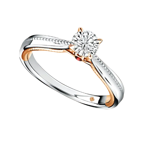 Cincin Wanita Brilliant Rose dengan Architecture of Brilliance yang Ikonik