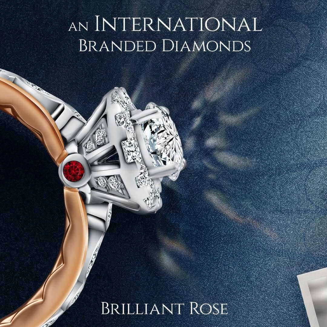 Model Cincin Tunangan MONDIAL dengan Alluvial Diamonds yang Rare