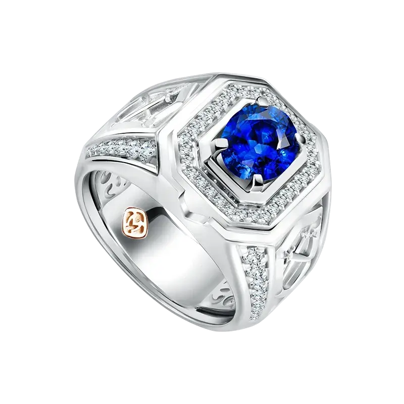 Pesona Blue Sapphire and Diamond Ring dari MONDIAL