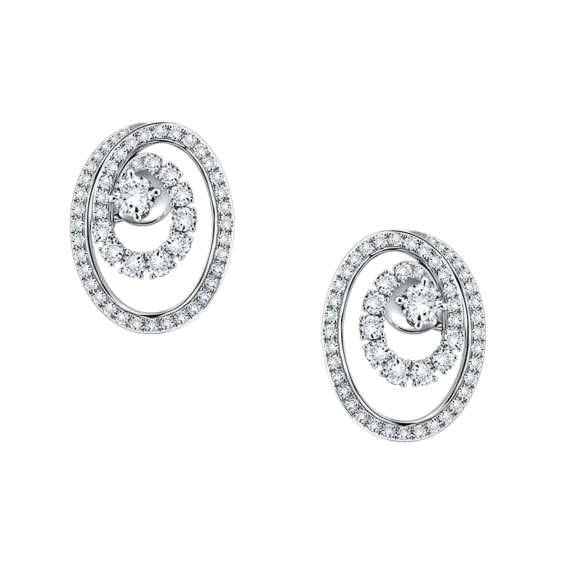 Diamond Earrings MONDIAL Devotion dengan Siluet Cahaya yang Berpusat dari Dalam
