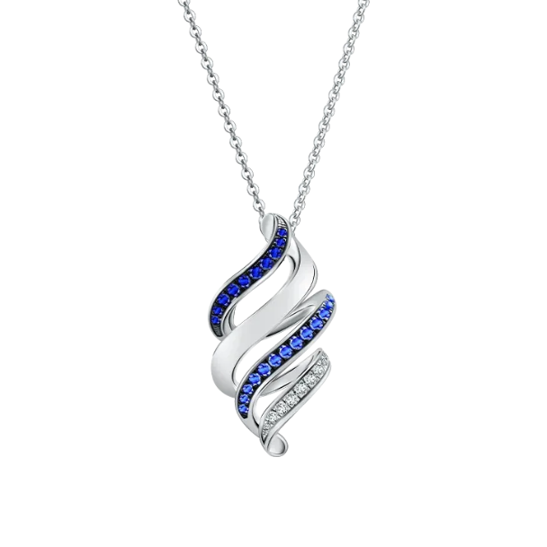 Kalung Liontin MONDIAL Precious dengan Blue Sapphire