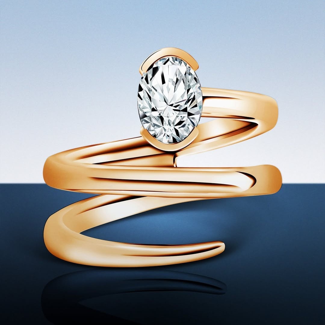 Pesona Model Cincin Berlian I Said MONDIAL Golden Twist