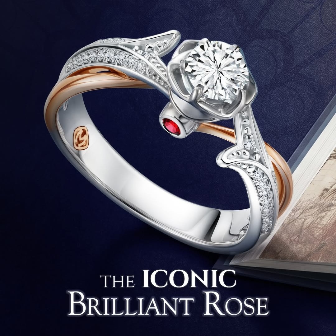 Pilihan Cincin Tunangan Terbaru Brilliant Rose dengan 66 Facets