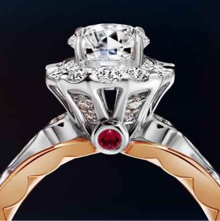 Cincin Wanita Branded Diamond Brilliant Rose MONDIAL