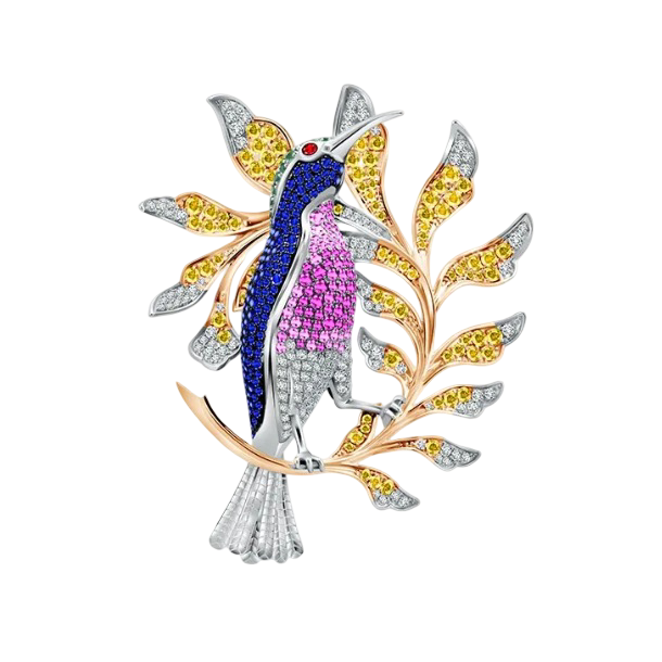 Diamond Brooch MONDIAL FANTASY Menggambarkan Pesona Alam yang Eksotik