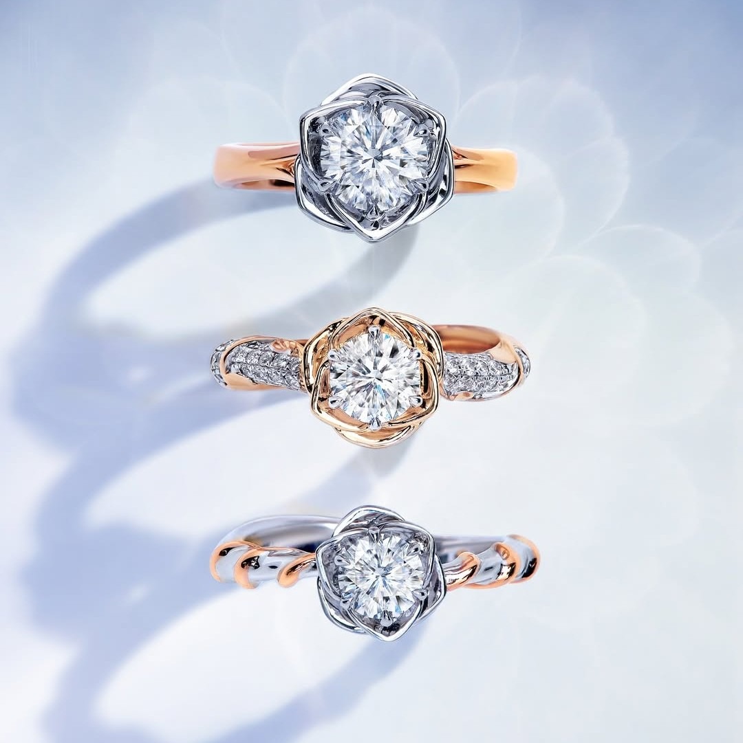 Cincin Wanita Brilliant Rose dengan Kilau Eksklusif yang Memukau