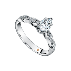 Engagement Ring Pear Shape Diamond yang Penuh Kemewahan