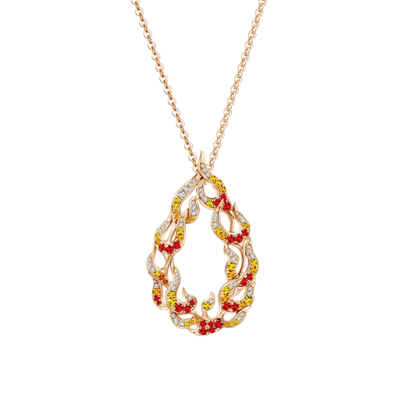 Desain Diamond Pendant Necklace MONDIAL Precious yang Mewah