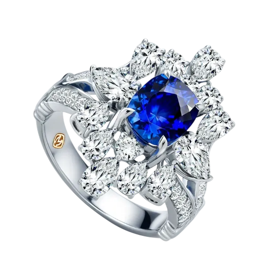 Sempurnakan Gaya dengan Blue Sapphire and Diamond Ring MONDIAL