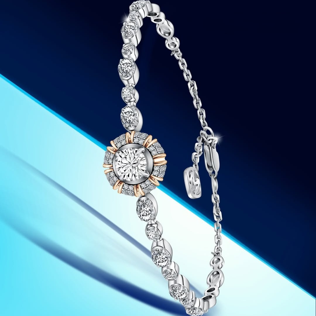 Kemewahan Model Gelang Terbaru Chain Bracelet Brilliant Rose