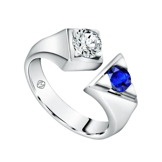 Sempurnakan Gaya Maskulin dengan Blue Sapphire and Diamond Ring MONDIAL