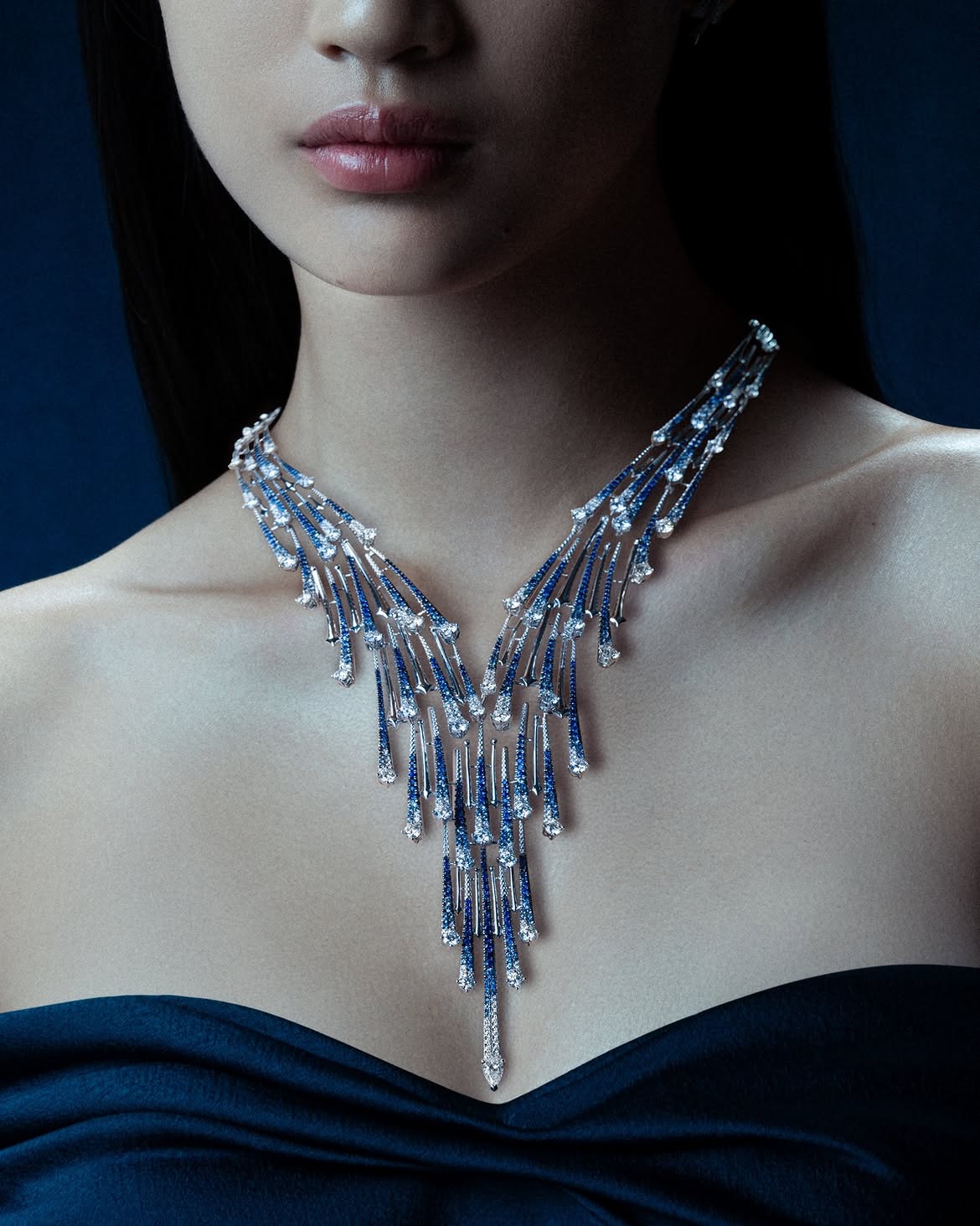Desain Kalung Berlian Mewah MONDIAL Meteorite Series
