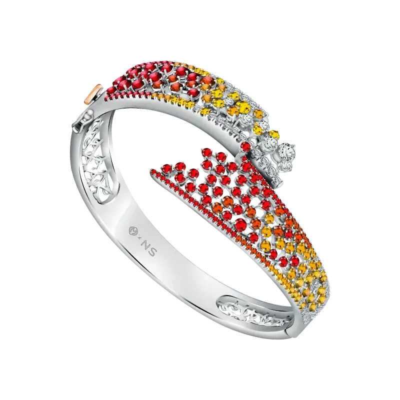 Perhiasan Ruby MONDIAL dengan Desain Mewah dan Pancaran Warna Merah Radiant