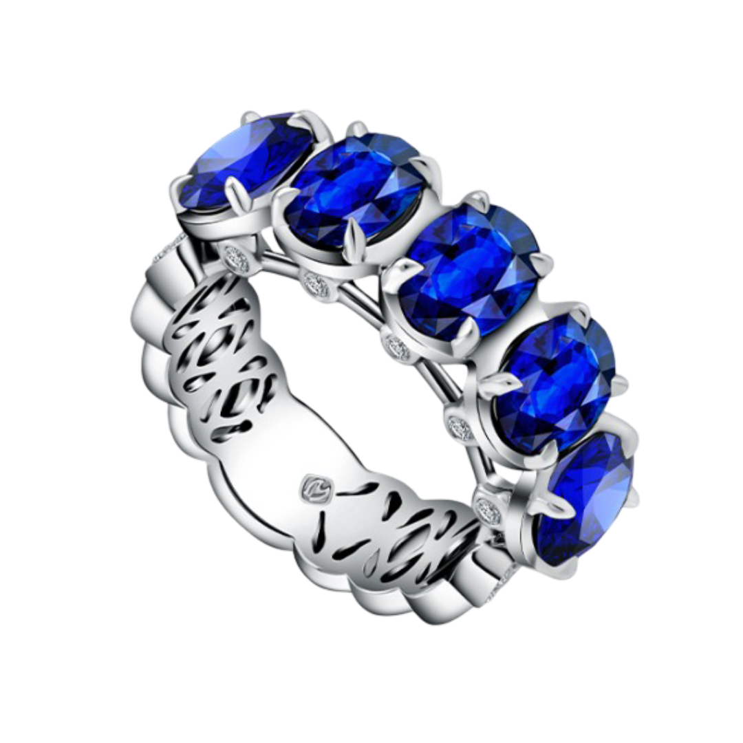 Pesona Blue Sapphire and Diamond Ring dari MONDIAL untuk Gaya Memukau