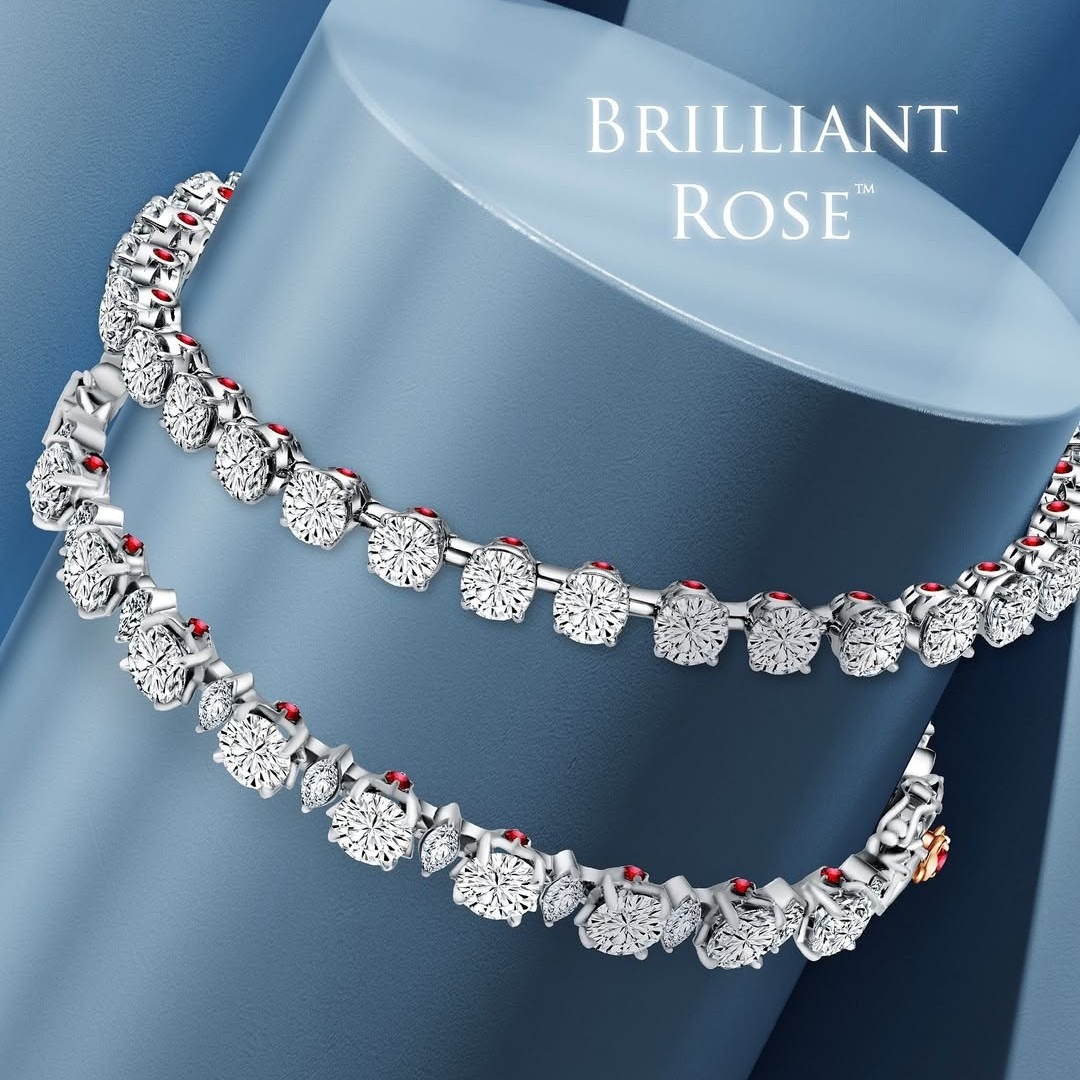 Pesona Model Gelang Terbaru Brilliant Rose MONDIAL dengan Natural Alluvial Diamond