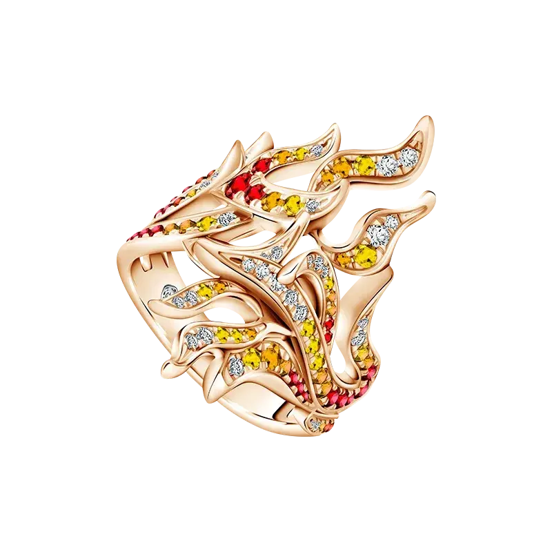 Koleksi Cincin Berlian Wanita Terbaru MONDIAL dengan Desain yang Menggambarkan Energi Api