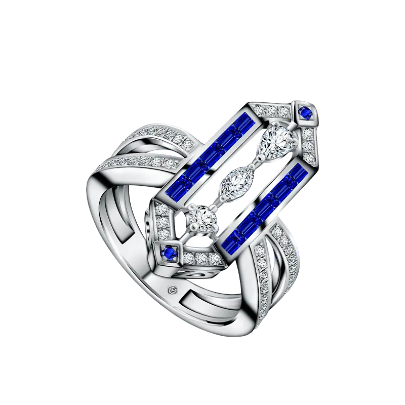 Blue Sapphire Ring MONDIAL dari Koleksi Precious Stone dengan Kilau Mewah
