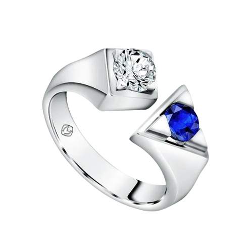 Cincin Blue Sapphire Pria dari MONDIAL Precious Gradiore