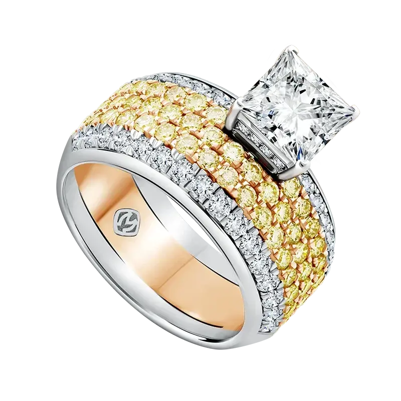 Koleksi Cincin Tunangan I Said MONDIAL dengan Fancy Diamond Terbaru