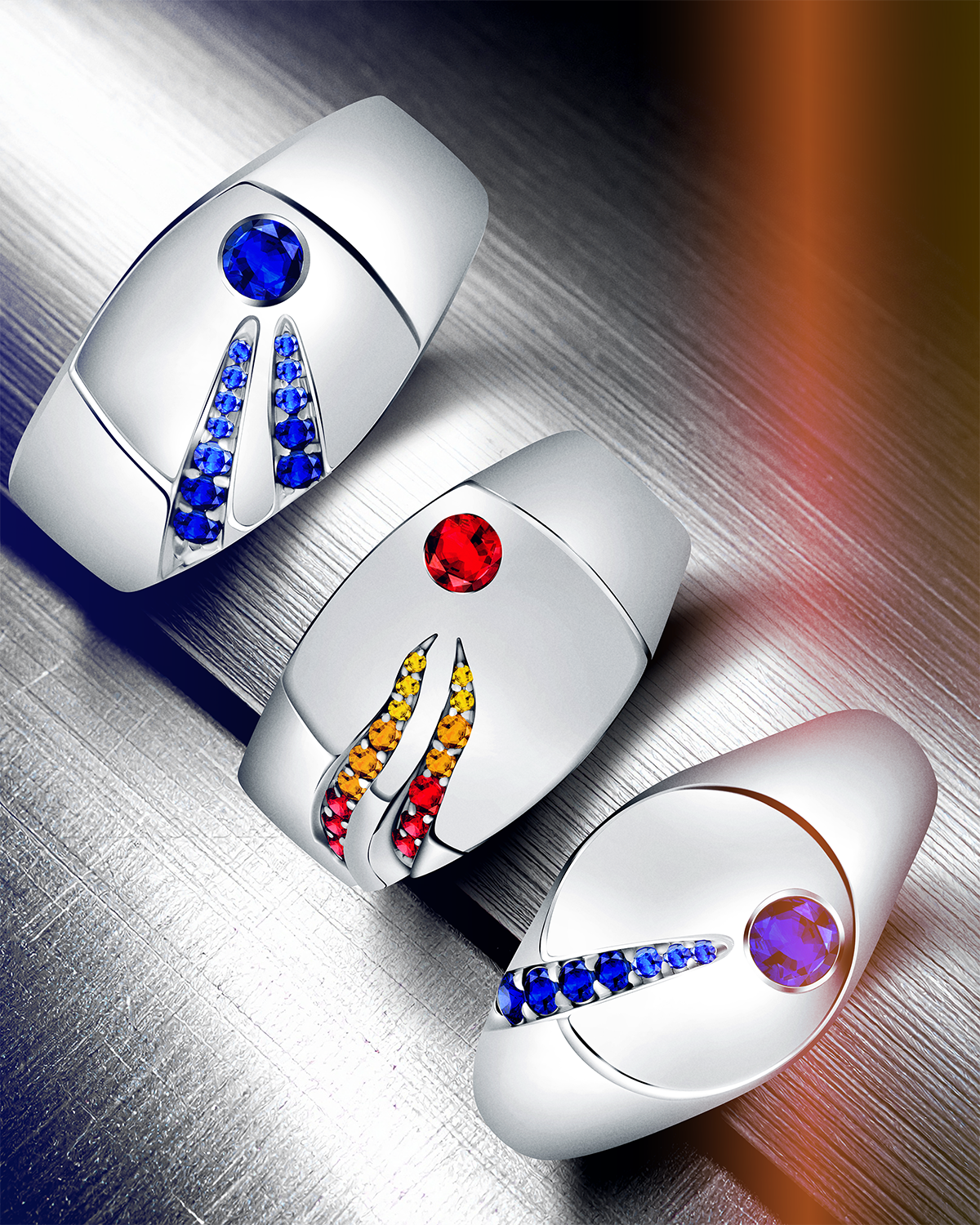 Tampilan Men’s Ring Berhiaskan Precious Stone dari MONDIAL Precious Fire