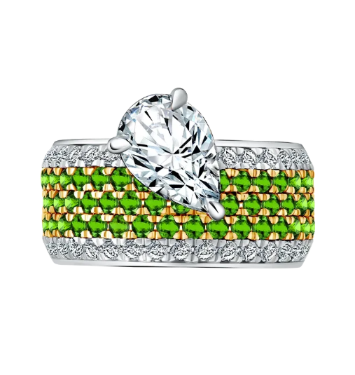 Pesona Diamond Cut Pear Shape - Golden Promise Ladies Ring dari MONDIAL