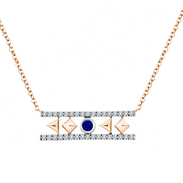 Pesona Kalung Liontin Berhias Blue Sapphire dari MONDIAL Precious