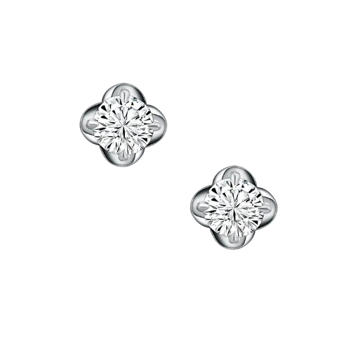 Pesona Anting Berlian Mewah Koleksi Brilliant Rose Divina Earring dari MONDIAL