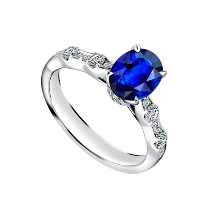 Cincin Blue Sapphire MONDIAL yang Memiliki Desain Unik