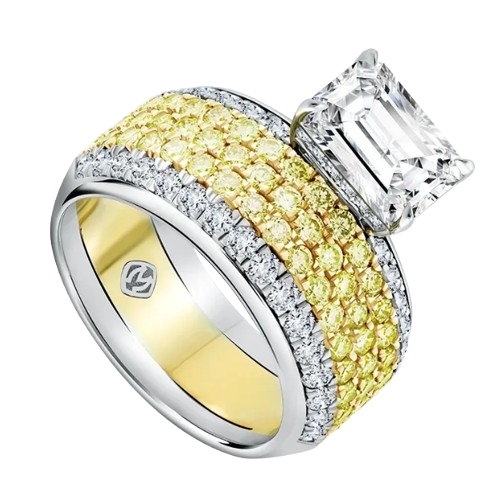 Cincin Wanita MONDIAL dengan Sentuhan Colored Diamond yang Unik