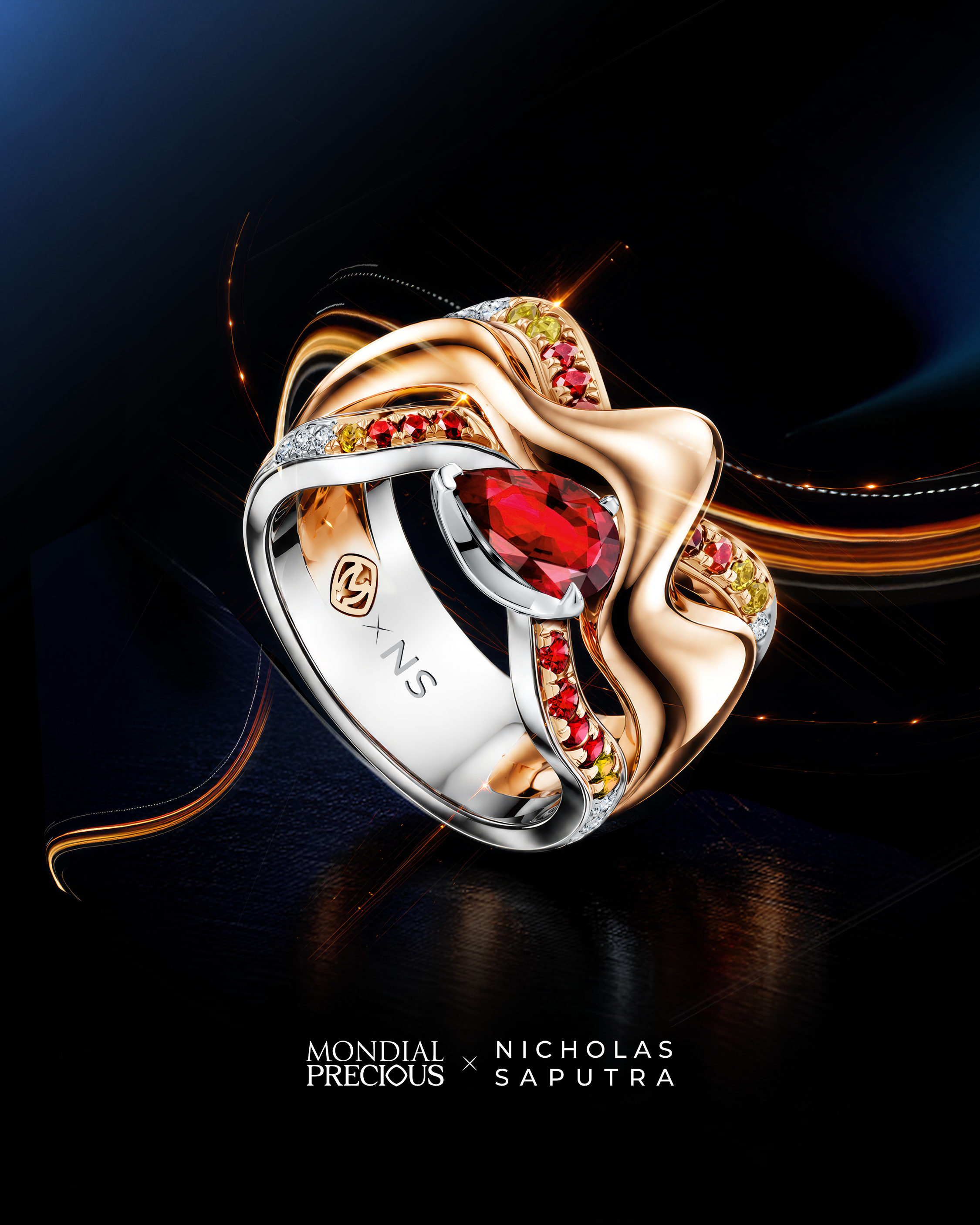 Gradasi Precious Stone dengan Pilihan Terbaik untuk Cincin Wanita MONDIAL Precious Fire