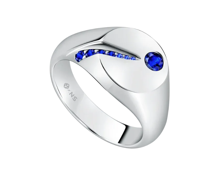 Men’s Jewelry Gradiore In Sapphire Fire Mens Ring