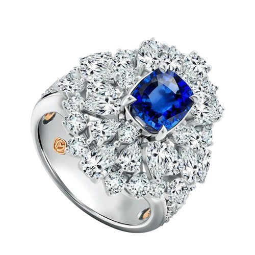 Blue Sapphire Ring MONDIAL yang Memiliki Desain Unik
