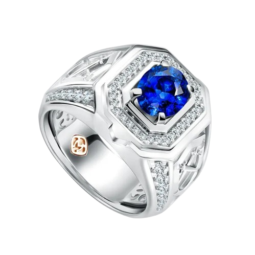 Pesona Blue Sapphire and Diamond Ring dari MONDIAL Precious