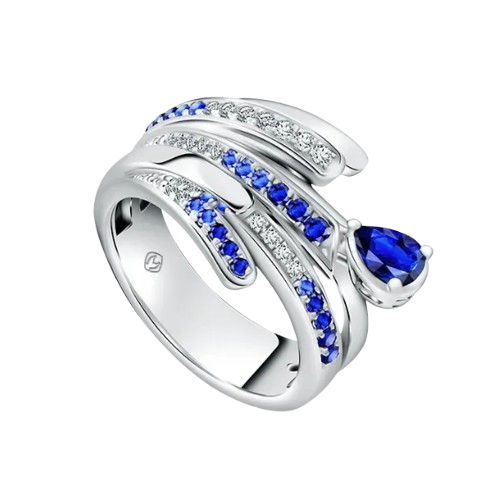 Blue Sapphire Ring Skyflare yang Cantik dari MONDIAL