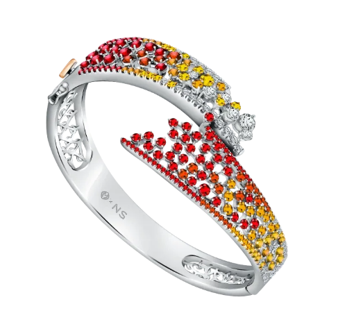 Keindahan Warna-Warni Diamonds pada Gelang Bangle MONDIAL