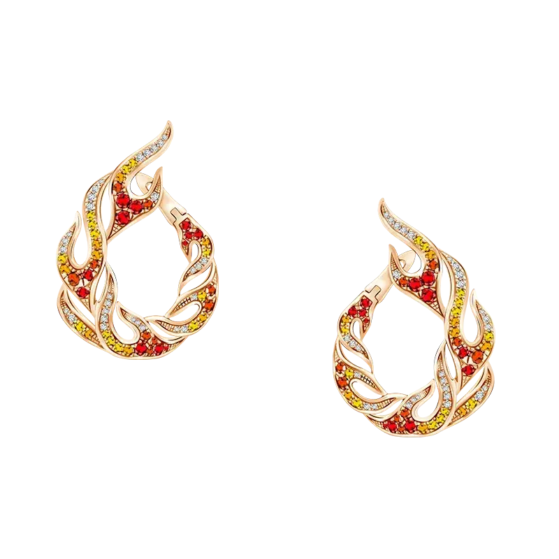 Styling Lavart Diamond Earrings MONDIAL Precious Fire dengan Busana Sleek