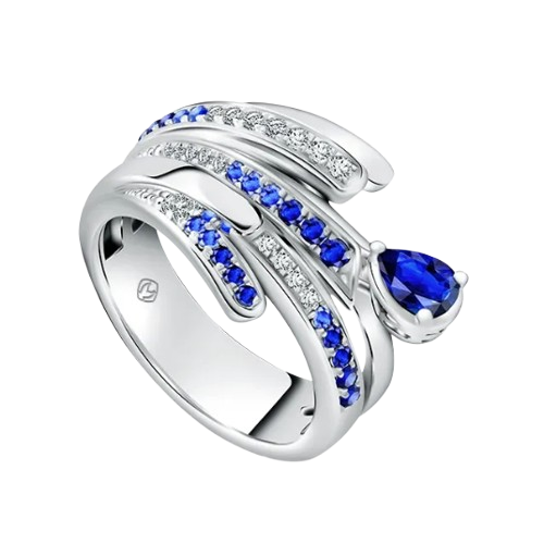 Kemewahan Blue Sapphire Ring Skyflare dengan Pancaran Pesona Tak Tertandingi