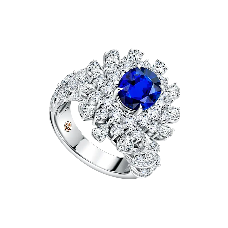 Keindahan Model Cincin Berlian Blue Sapphire New Gala Collection MONDIAL