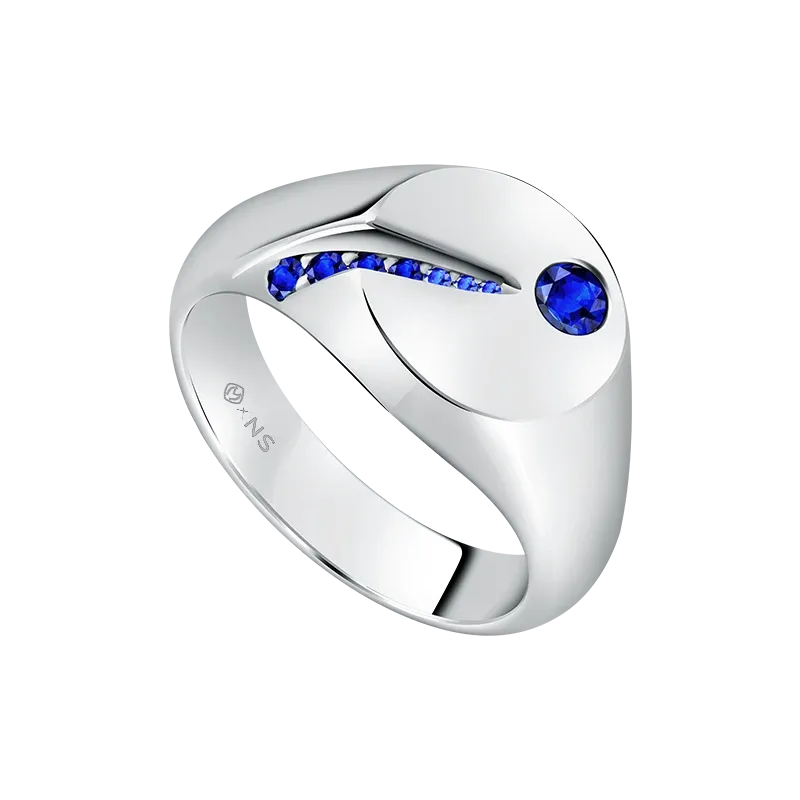 The Gradiore in Sapphire Fire Men’s Ring