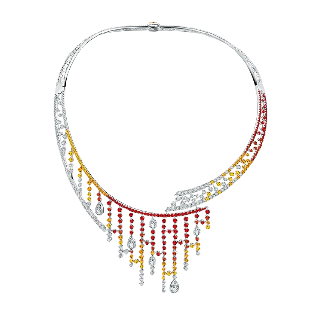 Kemewahan Perhiasan Stardust Necklace dengan Tatahan Berlian dan Precious Stone