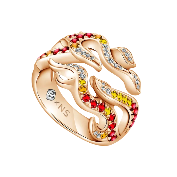 Model Cincin Wanita dengan Berlian dan Safir di Koleksi MONDIAL