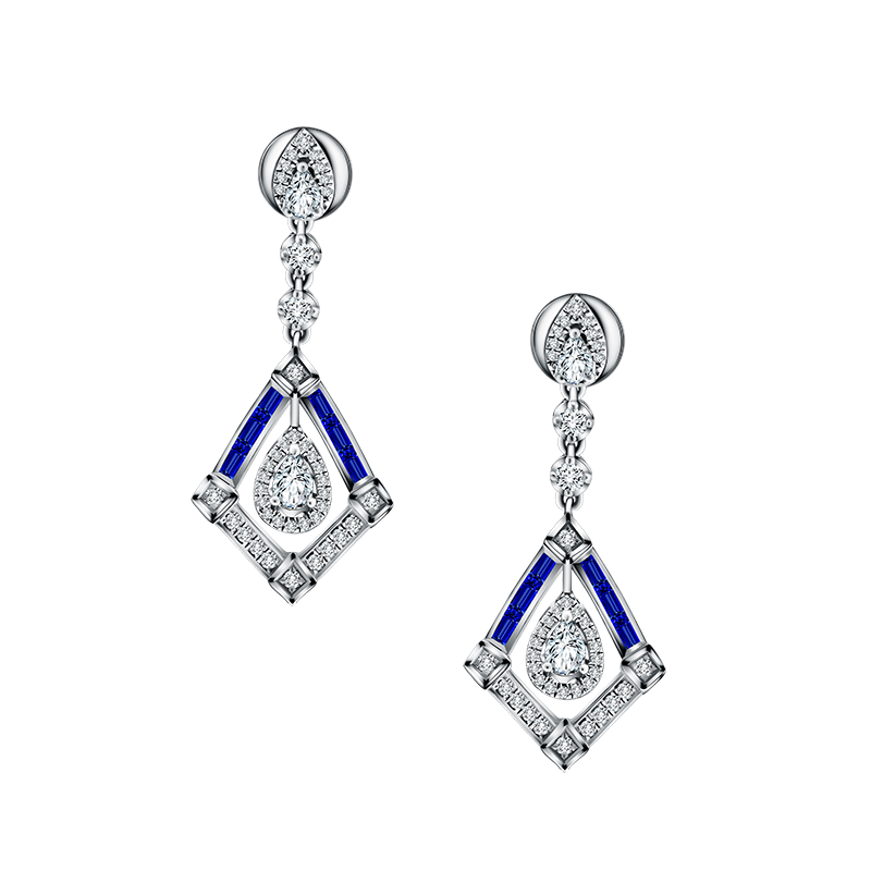 Kemewahan Blue Sapphire Earrings dari Azure Collection