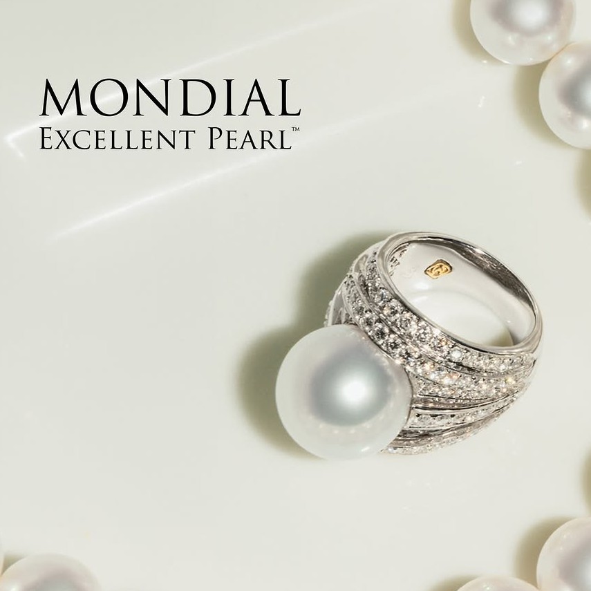 Cincin Wanita dengan Kemewahan Mutiara MONDIAL Excellent Pearl