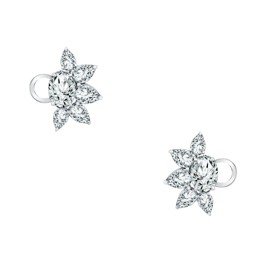 Anting Berlian I Said MONDIAL dengan Desain Floral yang Cantik