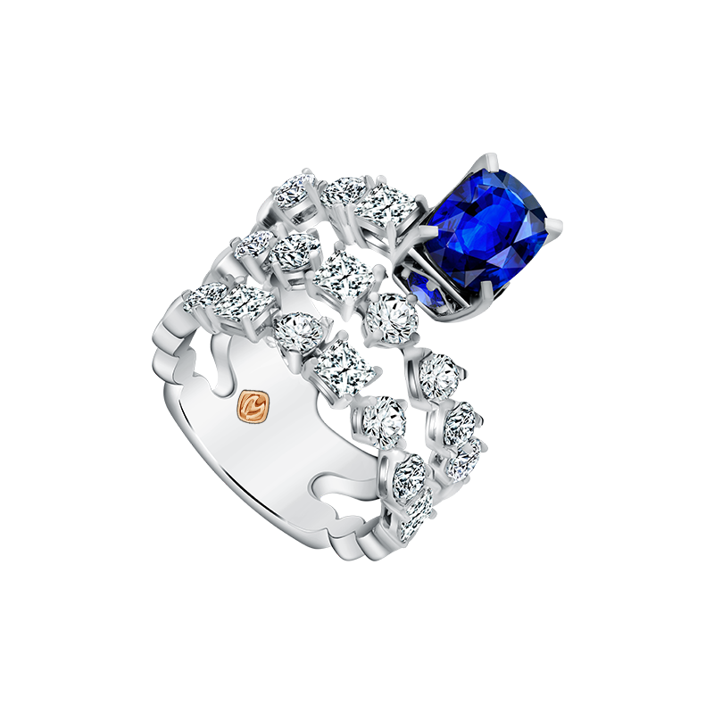 Sempurnakan Momen Anniversary dengan Blue sapphire dan diamond Ring MONDIAL