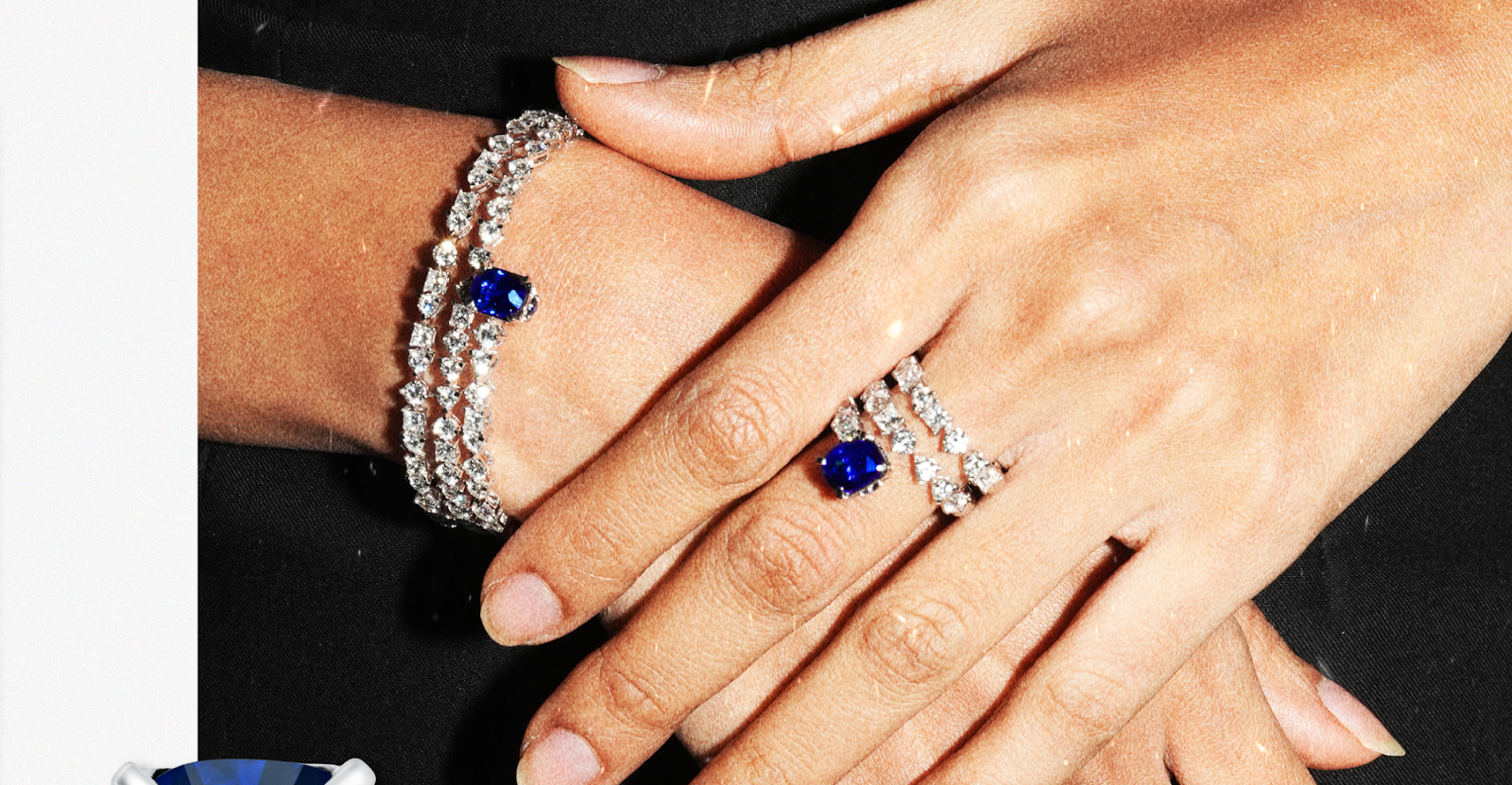 Koleksi Blue Sapphire and Diamond Ring MONDIAL