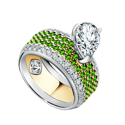 Pesona Cincin dengan Colored Diamond HIjau dari MONDIAL