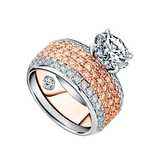 Model Cincin Tunangan MONDIAL dengan Colored Diamond yang Cantik